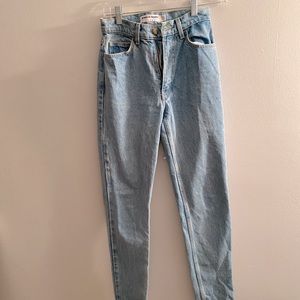 American Apparel vintage high-waist “mom”jeans.